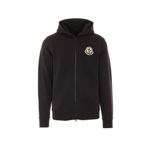 Moncler Men Zip Up Logo Hoodie
